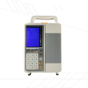 Cuenta con certificaciones: IPX3, ISO13485, CE, IEC 60601. Acepta cualquier kit de venoclisis estándar. Pantalla grande y nítida de 3,2 CPU dual, control de flujo de alta precisión y medidas integrales de alarma que garantizan la seguridad y un efecto terapéutico óptimo. Hasta 10 horas de duración de la batería. Tasa de flujo: 1,0 ml/h ~ 1200 ml/h. Incremento: 0,1 ml/h.
