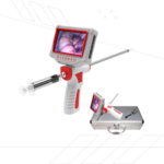 Pistola de inseminación artificial canina: Pantalla de 4.3" ofrece de alta definición, visión más clara. La sonda esférica, es segura de usar, en el modelo canino tiene solo 13 mm de diámetro (cámara y luz led incluidos). Previniendo lesiones. Cuenta con función de calentamiento por vibración. Dos formatos disponibles caninos o animales de granja.